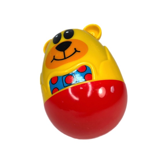 Fisher Price Plastic Tipsy Rocking Teddy Bear Chime Rocking 5” - Picture 5 of 10